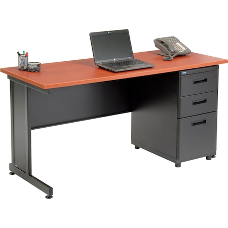 Interion By Global Industrial Office Desk Kit, 24 in D X 30 in H, 60 in W X 670073CH